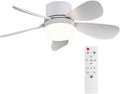 Socket Fan Light with Remote Control, Portable Small Ceiling Fan with Lights for Bedroom, Kitchen, Living Room, with Dimming Function, 1000 Lumens, Screws into E26/E27, 16.54 Inches Diameter
