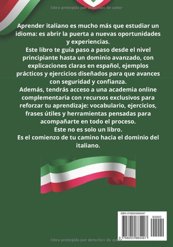 Curso Completo de Italiano para Hispanohablantes: A1–C2: Gramática, vocabulario y ejercicios prácticos para aprender italiano con método completo y recursos online! (Spanish Edition)