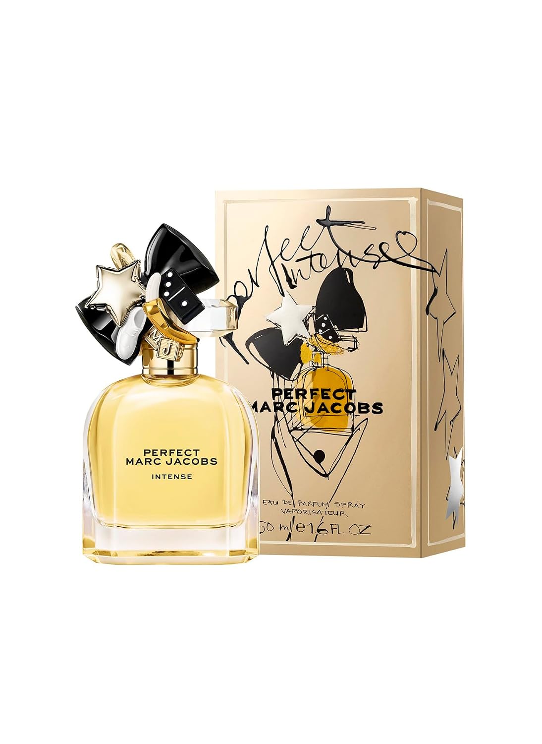 Marc Jacobs Perfect Intense Eau de Parfum – Woody Floral Women's Perfume – With Notes of Daffodil, Jasmine, Roasted Almonds & Sandalwood