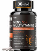 Multivitamin for Men Over 50 W/CoQ10, Methylfolate, Saw Palmetto, 90 Count | Energy Support, Prostate Health, Immune Support, Third-Party Tested, Vegan Capsules, High Absorption, 30+ nutrients, non-GMO