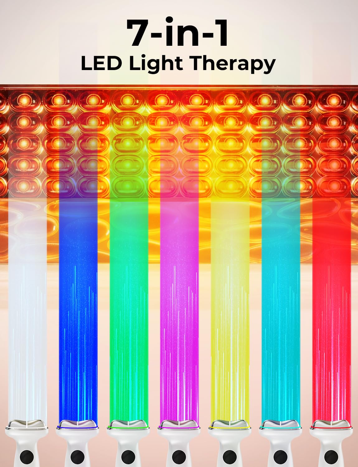 7-in-1 LED Face Sculpting Tool with Hot & Cold Red Light Therapy – Electric Gua Sha, Depuffing & Lifting for Face, Neck & Eyes