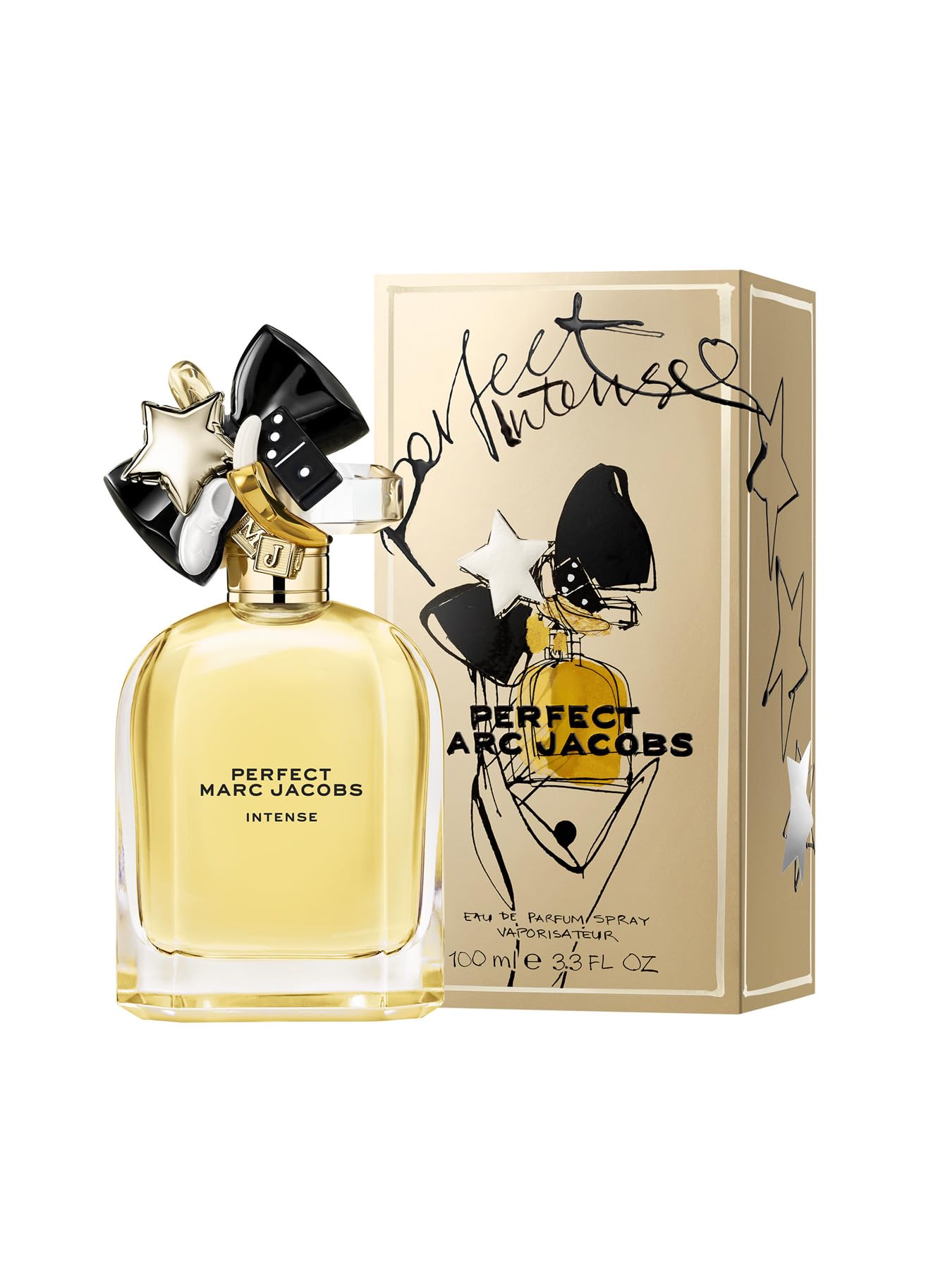 Marc Jacobs Perfect Intense Eau de Parfum – Woody Floral Women's Perfume – With Notes of Daffodil, Jasmine, Roasted Almonds & Sandalwood