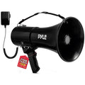 Pyle Portable Megaphone Speaker PA Bullhorn - Built-in Siren, 50W Adjustable Volume Control in 1200 Yard Range, Ideal for Any Outdoor Sports, Cheerleading Fans & Coaches, or for Safety Drills