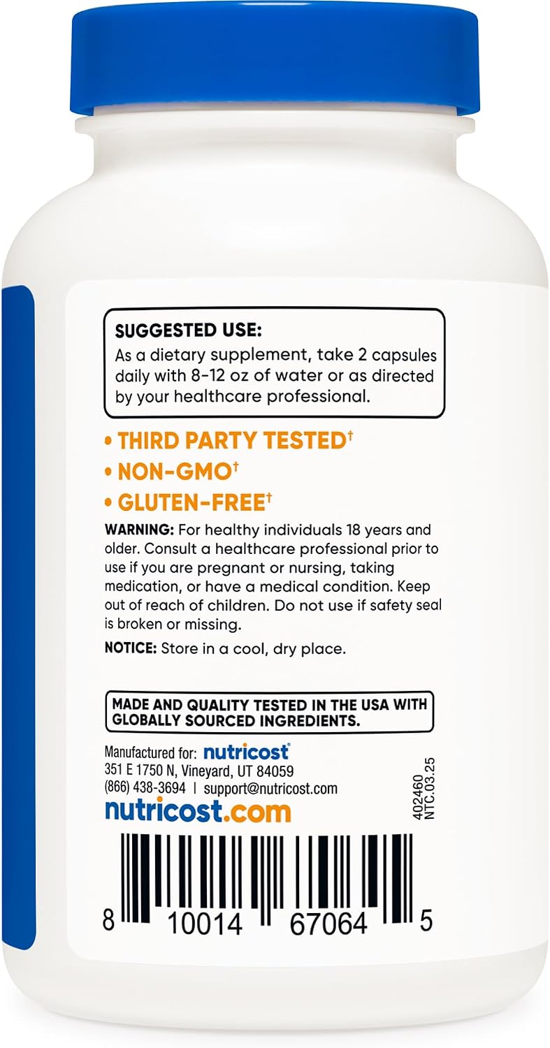 Nutricost Cat's Claw 1000mg, 120 Capsules, 60 Servings, Gluten-Free | Vegetarian Caps, GMO-Free