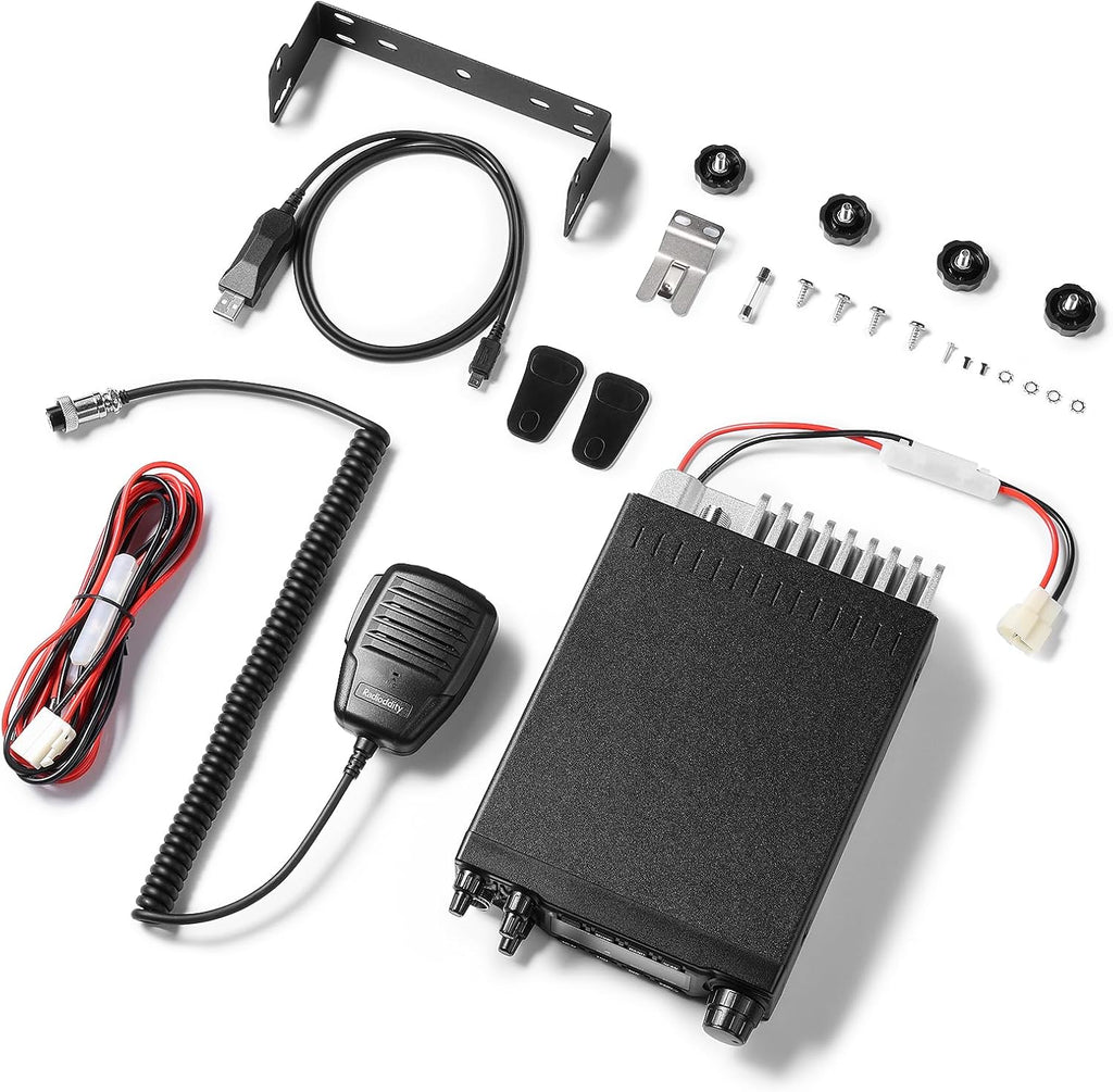 Radioddity QT80 10 Meter Mobile Ham Radio SSB/AM/FM/PA 80W, CTCSS/DCS | RX/TX Noise Reduction Amateur Transceiver, Large LCD Display, ASQ SWR High Alert for Trucks, Road Trips, Vehicle