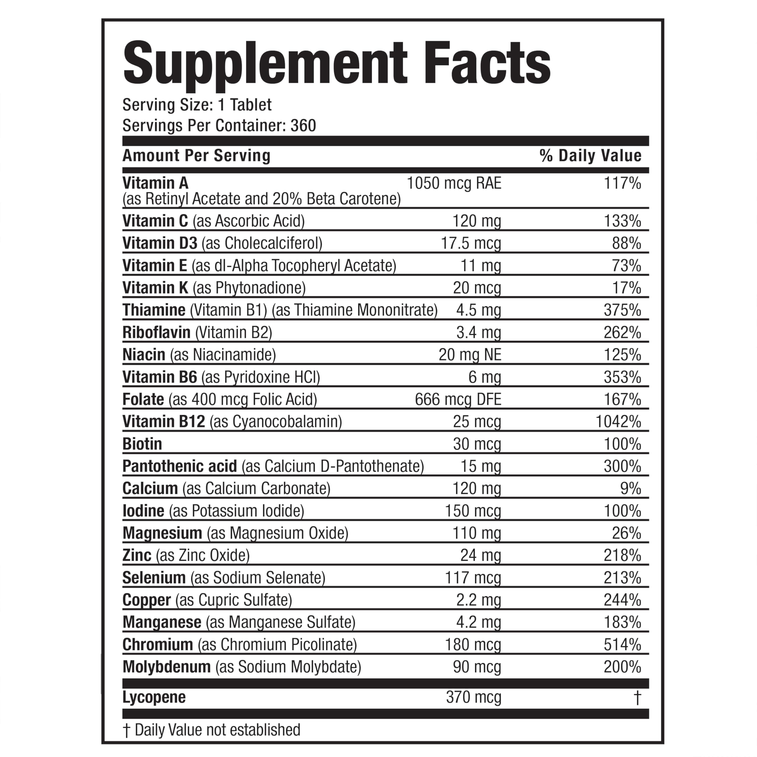 Bronson ONE Daily Mens 50+ Complete Multivitamin Multimineral, 90 Tablets | Once-Daily, Targeted Nutrition For Active Men Over 50, Non-GMO, Gluten-Free, Soy-Free