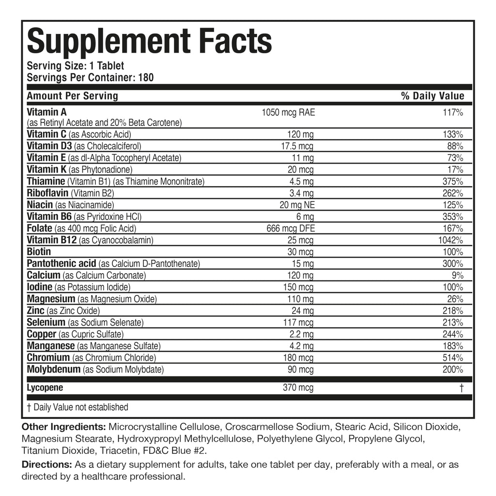 Bronson ONE Daily Mens 50+ Complete Multivitamin Multimineral, 90 Tablets | Once-Daily, Targeted Nutrition For Active Men Over 50, Non-GMO, Gluten-Free, Soy-Free
