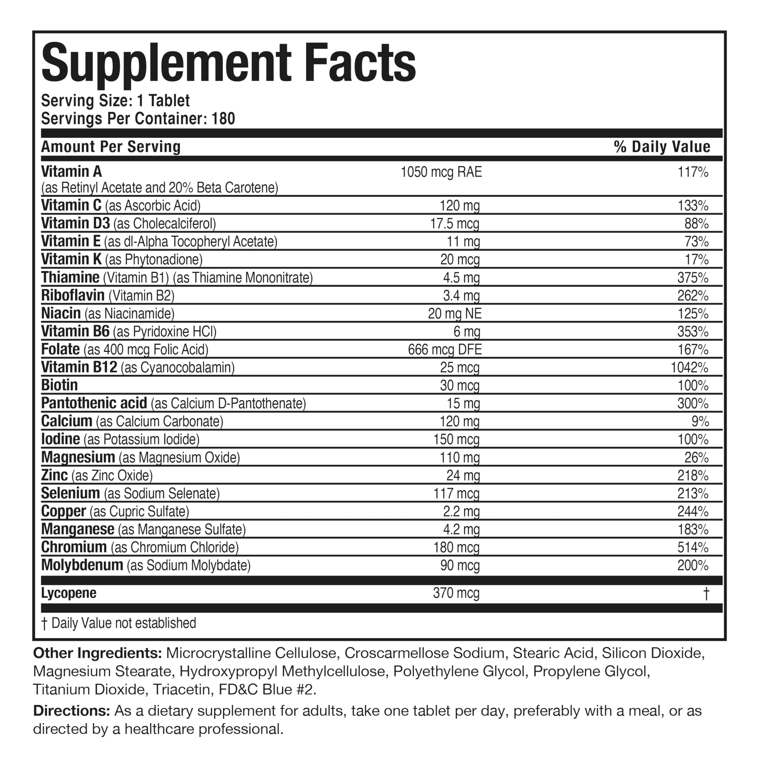 Bronson ONE Daily Mens 50+ Complete Multivitamin Multimineral, 90 Tablets | Once-Daily, Targeted Nutrition For Active Men Over 50, Non-GMO, Gluten-Free, Soy-Free