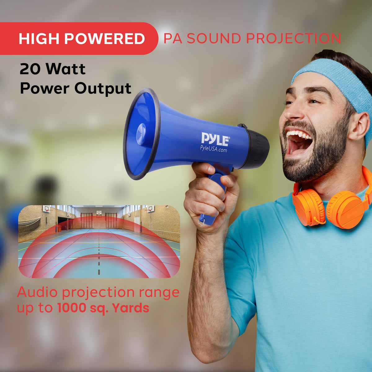 Pyle Portable Megaphone Speaker Siren