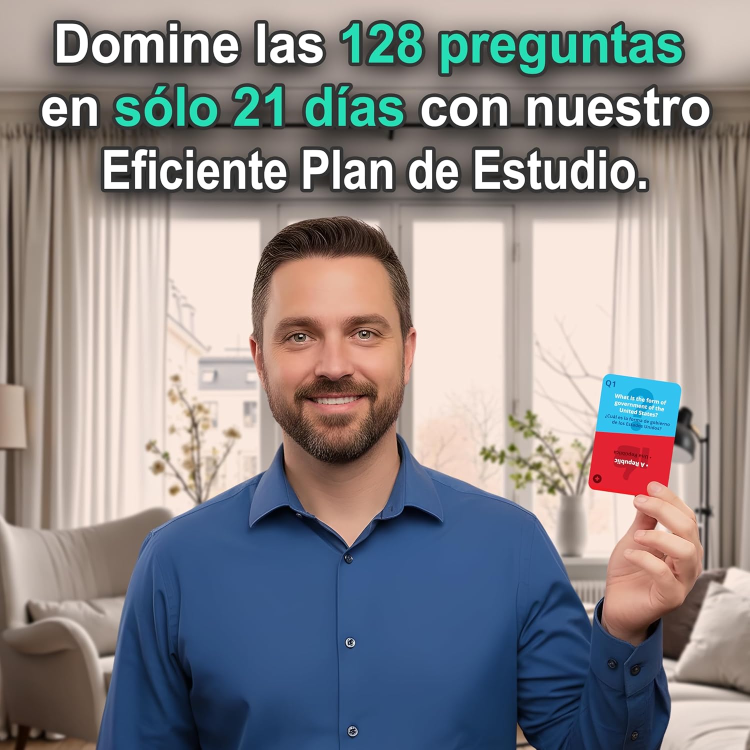 US Citizenship Flash Cards 2026, 128 USCIS Civics Questions and Answers Study Guide, Tarjetas de Ciudadania 2026 Inglés y Español, Preguntas para la Ciudadania 2026