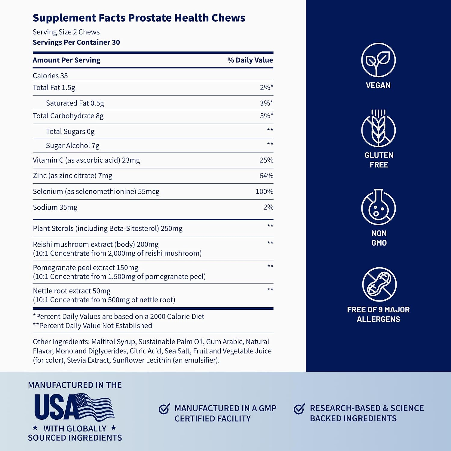 Snap Supplements Prostate Health Supplement for Men, 60 Sugar-Free Chews | Plant Sterols, Nettle Root & Reishi Mushroom - Supports Prostate and Urinary Wellness, Pomegranate-Berry Flavor, Vegan