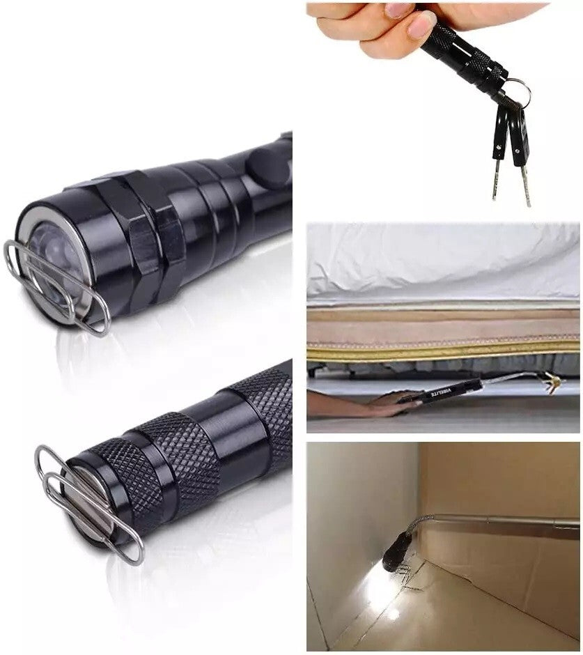 Kit de herramientas de recogida telescópica magnética con luces LED