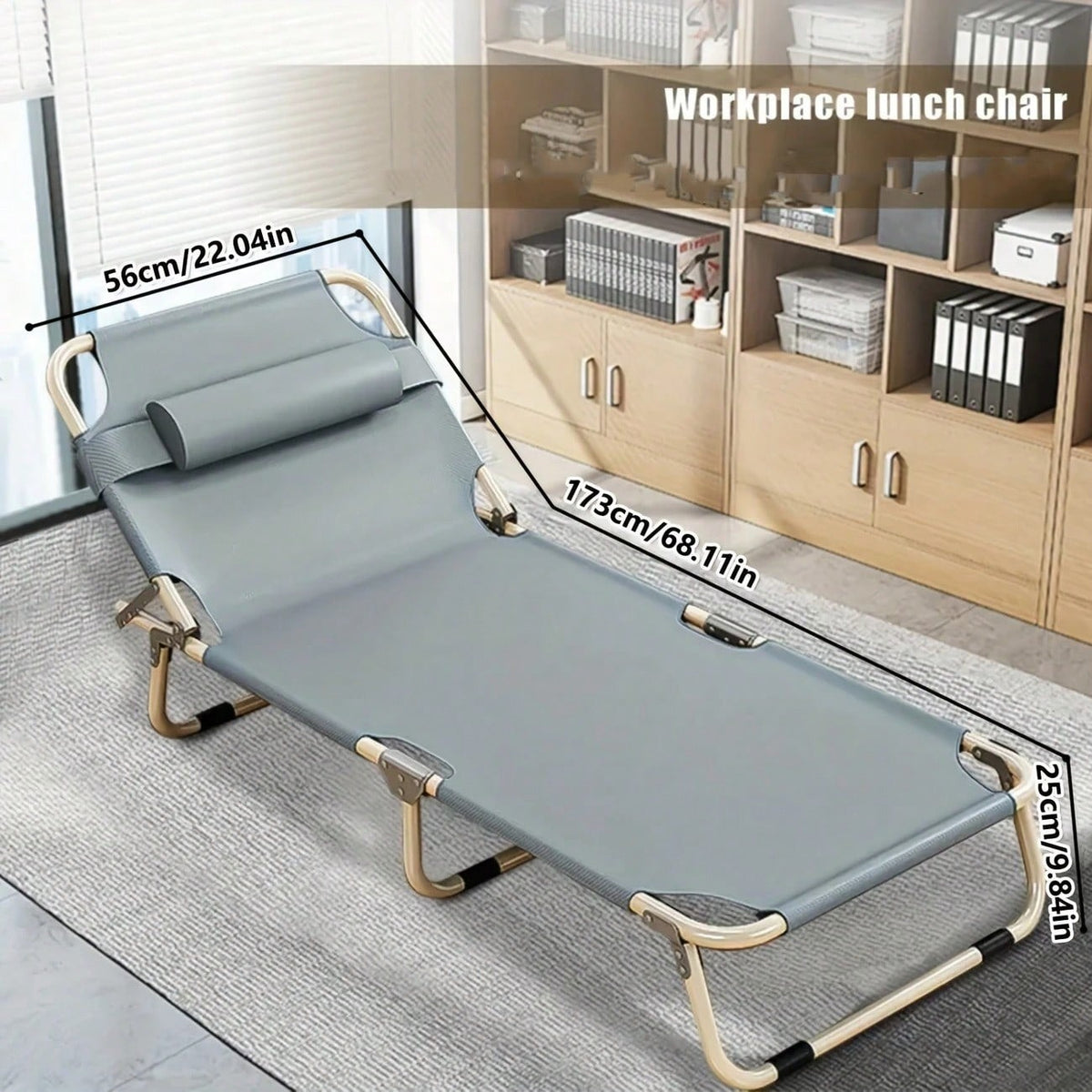 Portable Folding Camping Bed, Adjustable Single Sofa Bed with Cushions/Pillows,