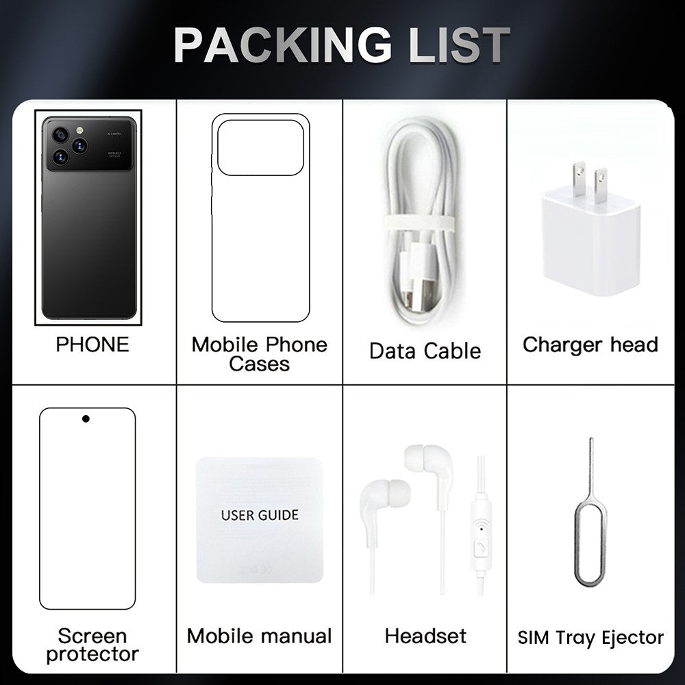 2026 i17 Pro Max 5G Unlocked Cell Phone 128GB Android Smartphone Dual SIM Mobile