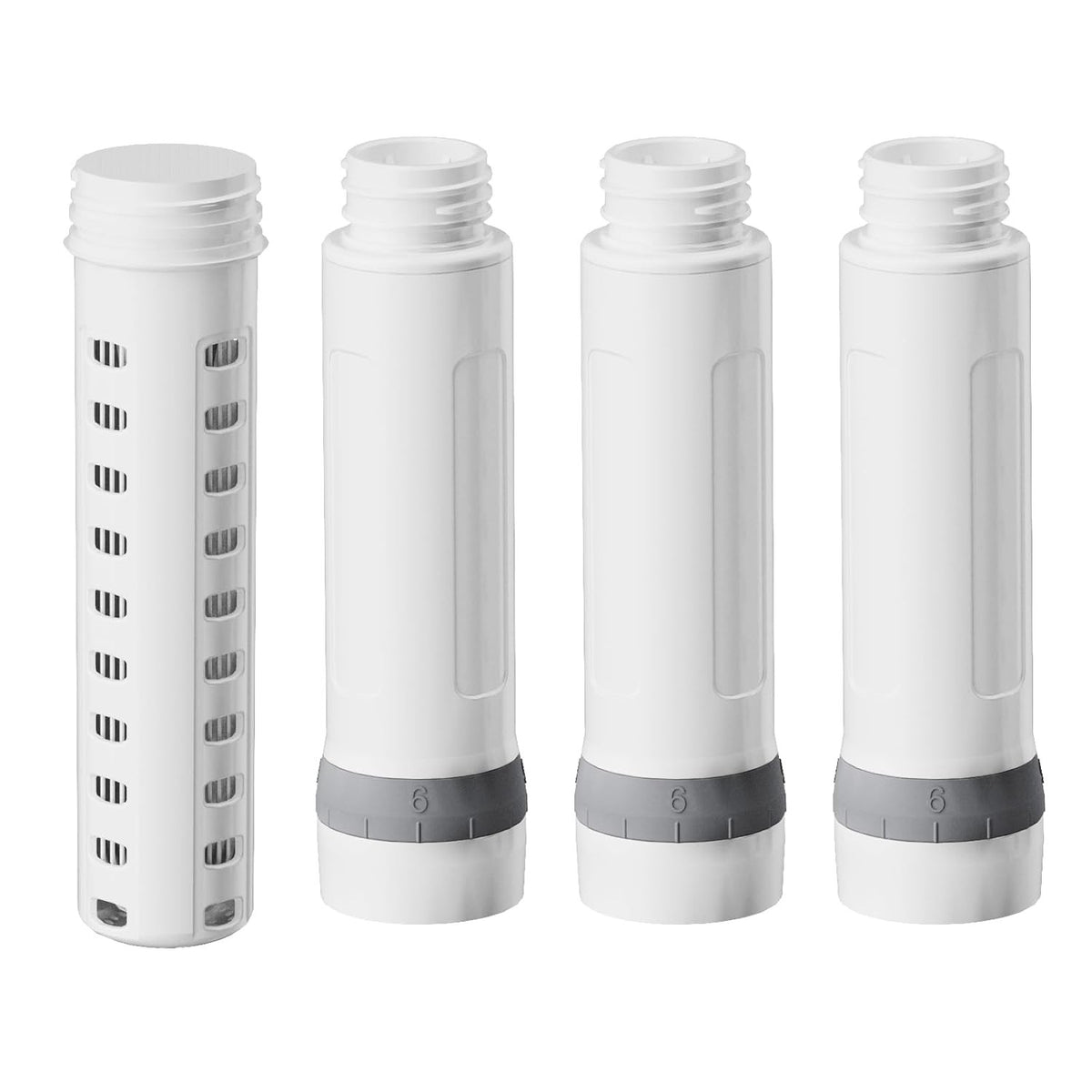 1060mL Water Filter Bottle,2*Replaceable Filters,4Stage|F Daily Hydration Travel