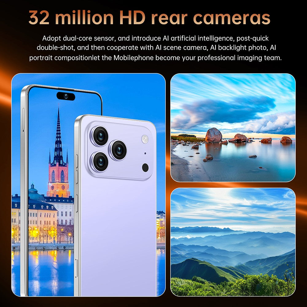 2026 i17 Pro Max 5G Unlocked Cell Phone 128GB Android Smartphone Dual SIM Mobile