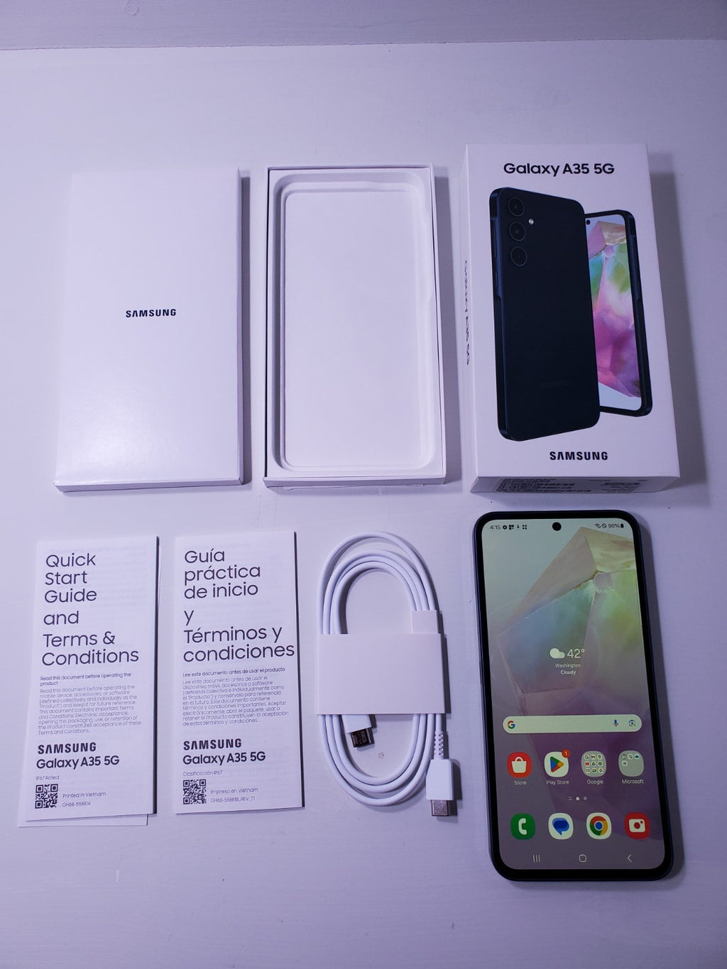 Samsung Galaxy A35 5G 128GB Navy Unlocked Open Box - Never Used USA Model