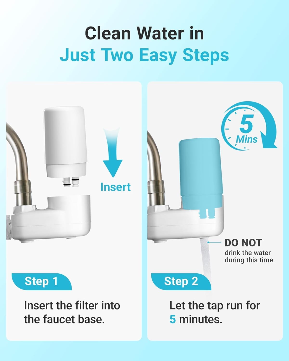 AQUA CREST Faucet Filter,Replacement for Brita® Faucet Filter,Brita® 36311(2)